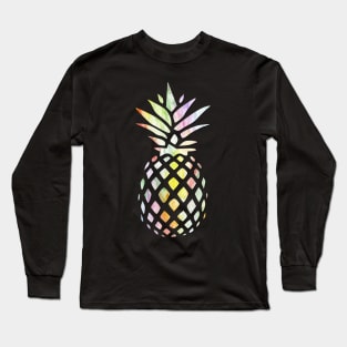 Pineapple Watercolor Long Sleeve T-Shirt